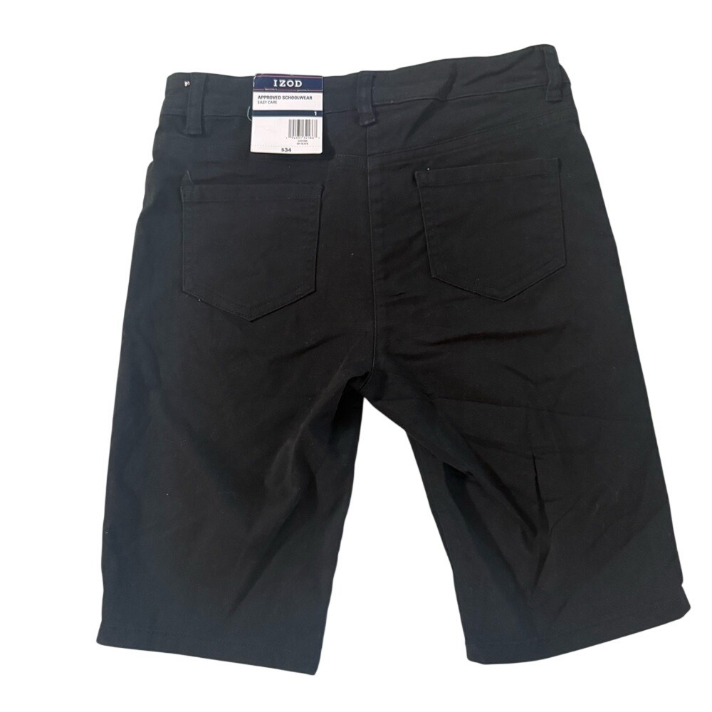 IZOD Approved Schoolwear Black Easy Care Uniform Shorts Size 1 NWT - Picture 9 of 12